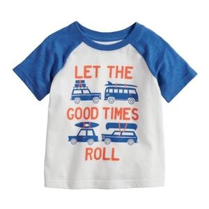 5 for $20! Jumping Beans® Vehicle Raglan Graphic